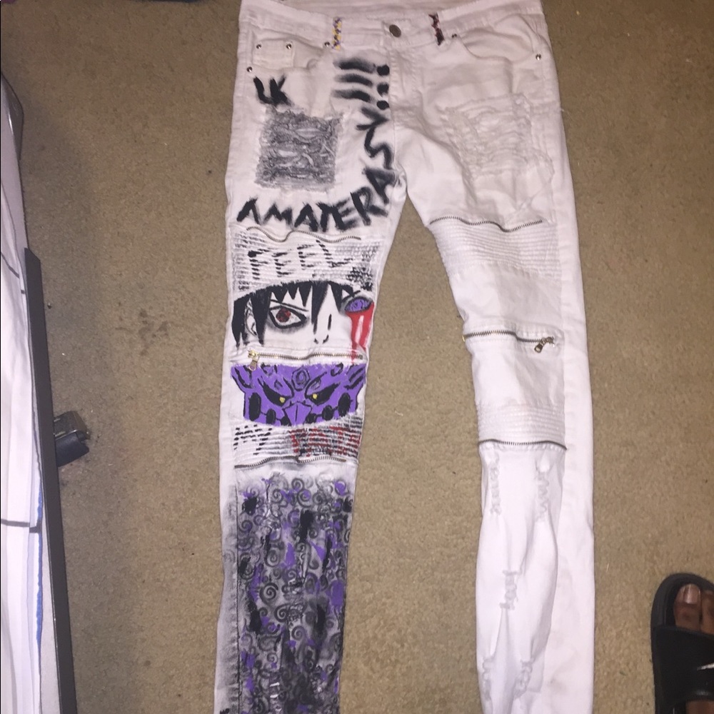 Custom painted pants - Picture 2 of 2